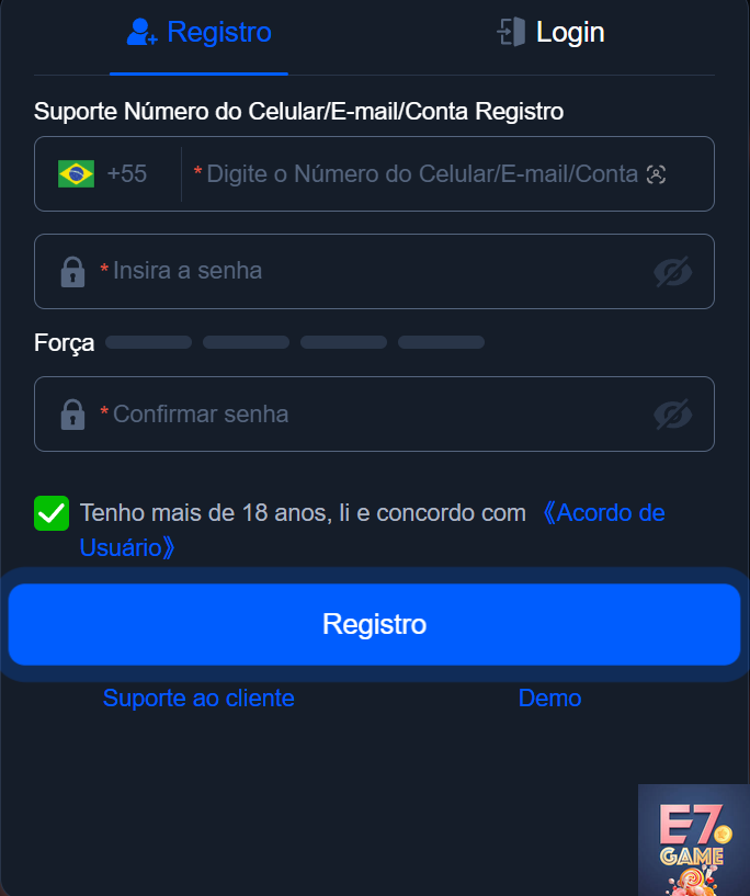 e7game.com Por que Criar uma Conta na e7game.com?